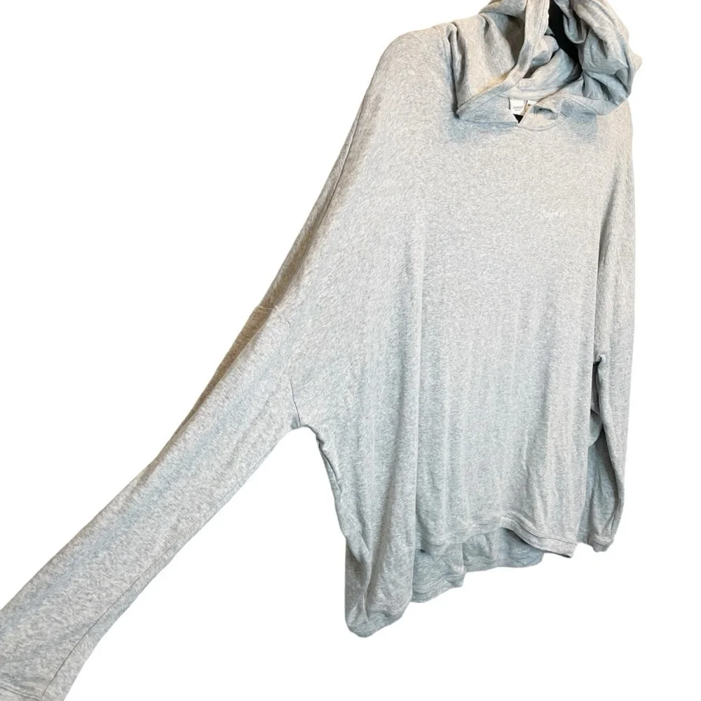 Calvin Klein Sleepwear Dolman Sleeve Hoodie Grey Medium NWOT - Picture 3 of 7